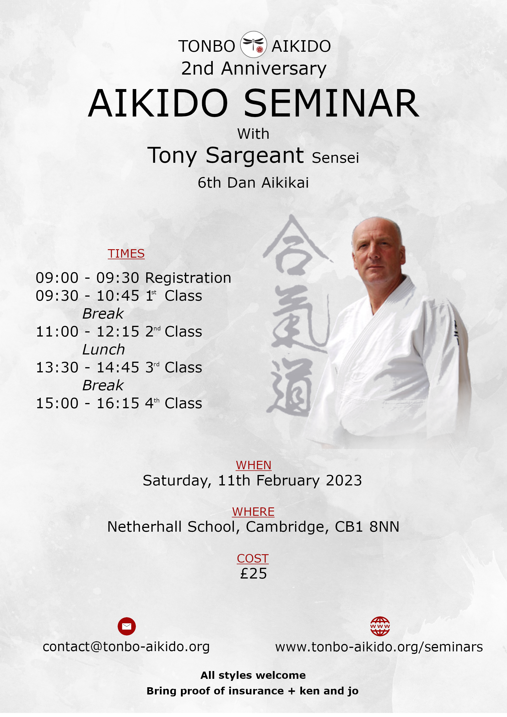 Tonbo Aikido - 2nd Anniversary Seminar with Sensei Sargeant